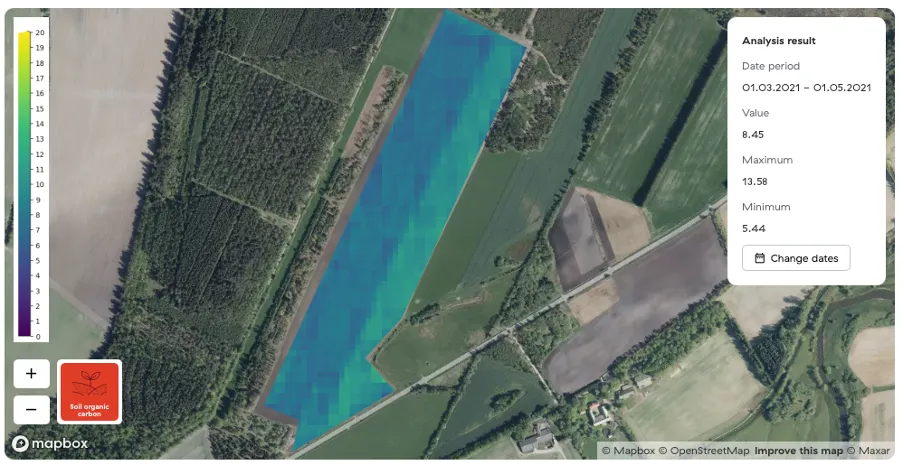 Satellittanalyse: Jordfuktighetskart